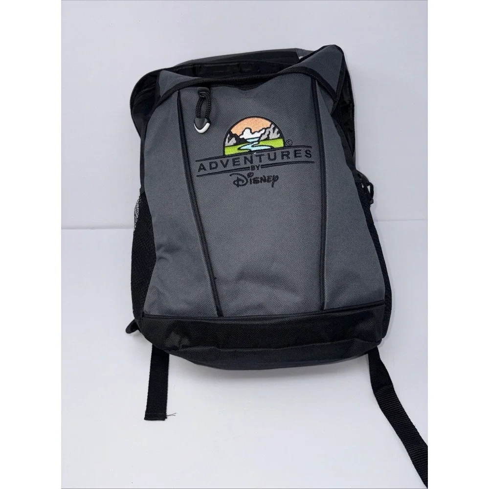 Adventures by Disney Gray‎ Black Backpack Travel Daypack School Hiking NWOT